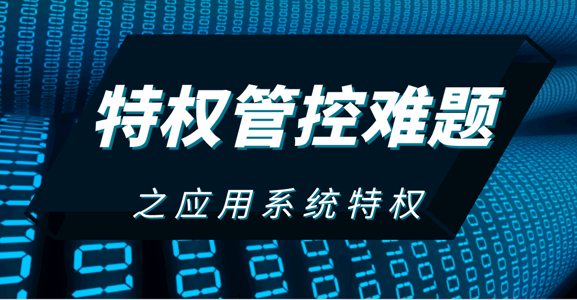 身份安全 | 特权管控难题之应用系统特权